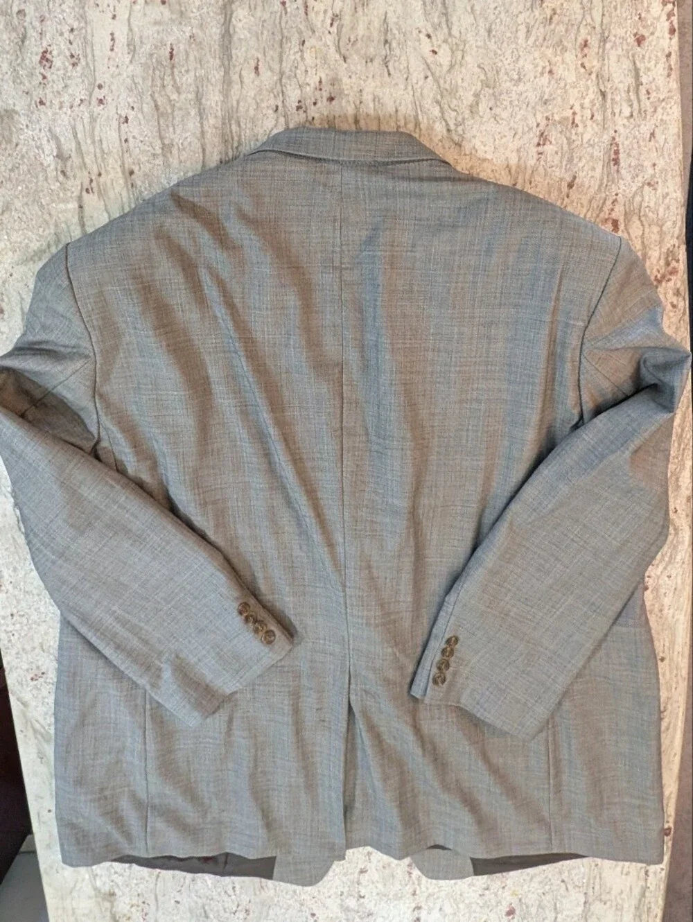 Lauren Ralph Lauren 2 Button Blazer Mens Tall Size 56 L Gray 100% Wool Business
